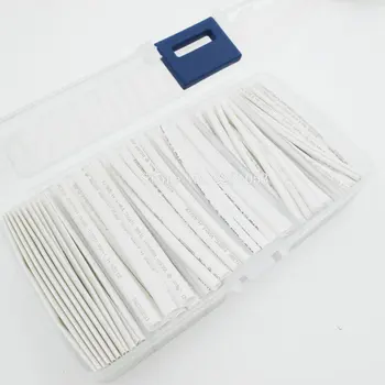 165 ADET / GRUP 2: 1 ısı borusu Shrink boru Sleeving Wrap Tel Kablo Kiti 2mm 3mm 4mm 5mm 6mm 8mm Daralan kablo kılıfı Seti