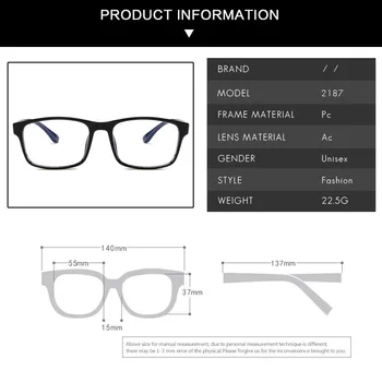 2023 Yeni Vintage Gözlük Moda Trendi Gözlük Çerçevesi Moda Kare Şeffaf Gözlük Çerçevesi Klasik Erkekler ve Kadınlar Gözlük Çerçevesi 0