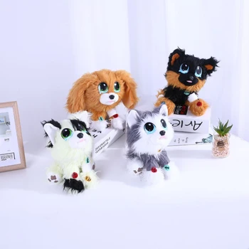 Kurtarma Runting II peluş hayvan Kabul Edebilir ve Kurtarma Husky Köpek Pet Seti Anime Figürü Moda Doğum Günü Sürpriz Oyuncak noel hediyesi 2