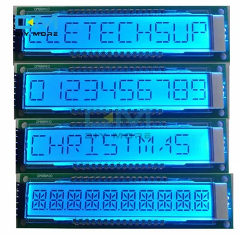 LCD Modülü Mavi Ekran 10-Bit 16-Segment LCD ekran Modülü Paneli DM8BA10 DC 5V TM1622 Çip