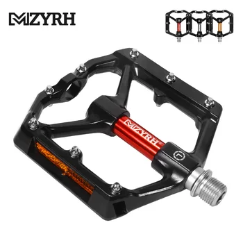 MZYRH MZ-930 Yansıtıcı Pedallar Bisiklet Pedalı Kaymaz MTB Pedallar Alüminyum Alaşımlı Düz Uygulanabilir Su Geçirmez Bisiklet Aksesuarları 0