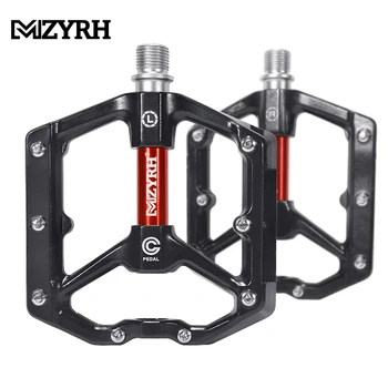 MZYRH MZ-930 Yansıtıcı Pedallar Bisiklet Pedalı Kaymaz MTB Pedallar Alüminyum Alaşımlı Düz Uygulanabilir Su Geçirmez Bisiklet Aksesuarları 3