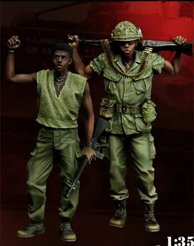 1: 35 reçine modeli askerler 2 ABD askerleri Vietnam gerekir yapay boyama modeli montaj kiti