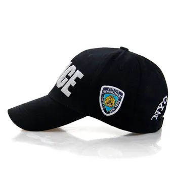 YENİ Yüksek Kaliteli Polis Kap Unisex Şapka beyzbol şapkası Erkekler Snapback Şapka Ayarlanabilir Snapbacks Yetişkin İçin 7 Renkler