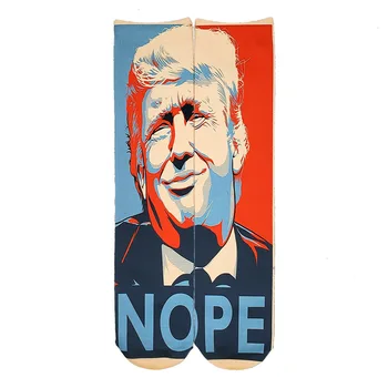 KASURE 3D Başkan Donald Trump Komik Baskılı Uzun Çorap Yapmak Amerikan Büyük Tekrar Mutlu Şaka gündelik giyim Çorap Kadın Erkek