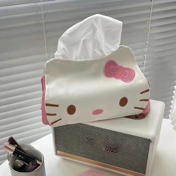Kawaii Hello Kitty Doku Kutusu Araba Tuvalet Ev Oturma Odası Dekorasyon Yatak Odası Mutfak Masaüstü İskandinav Büyük saklama kutusu