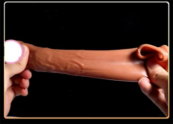 Yeniden kullanılabilir Penis Extender Cock Yüzükler Gecikme Boşalma Silikon Glans Kapak Büyütme Penis Prezervatif Dick Kollu Seks Oyuncakları Erkekler İçin 1