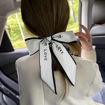 2021 Yeni Zarif Mektup İnci Şerit Şerit Yay saç aksesuarları Kadın İçin Tatlı Moda Kore Takı Yaratıcı Kafa Bandı 2