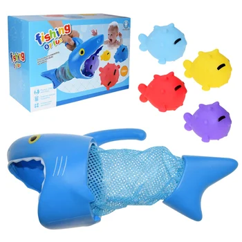 Bebek Banyo Oyuncakları Renkli Güvenli Ilginç Küvet eğitici oyuncak Köpekbalığı Çocuk Oyun Su banyo küveti Duş Yüzme Oyuncaklar 1