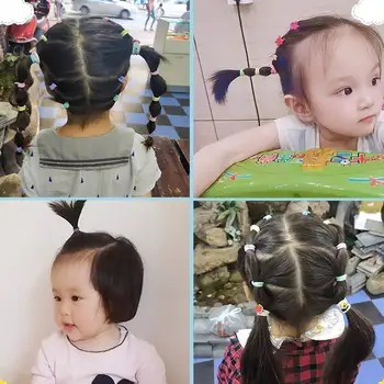 Kızlar Renk Büyük Lastik Bant At Kuyruğu Tutucu Sakız Şapkalar Elastik Saç Bantları Kore Kız saç aksesuarları Süsler