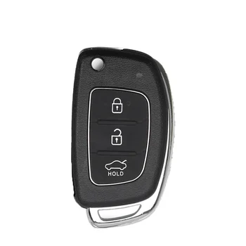 XNRKEY Hyundai Elantra 2016 için 3 Düğmeler Çevirme Uzaktan Kumanda Araba Anahtarı Fob 433MHz ID46 Çip