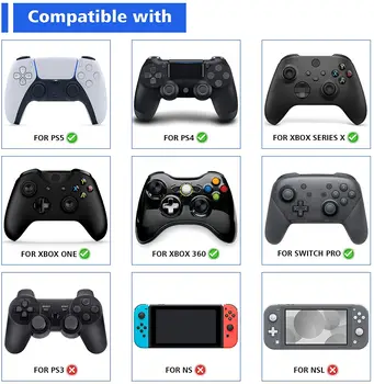 PlayVital Tavşan ve Sincap Başparmak Sapları Joystick Caps Thumbstick Kapak ps5 / 4, Xbox Serisi X / S, Anahtar Pro için 2