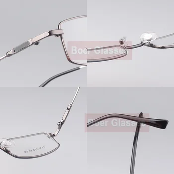 Bellek Titanyum Erkek Gözlük Erkekler Çerçeveleri Tam Jant Gözlük Miyopi Gözlük Optik Reçete Gözlük 8170 1
