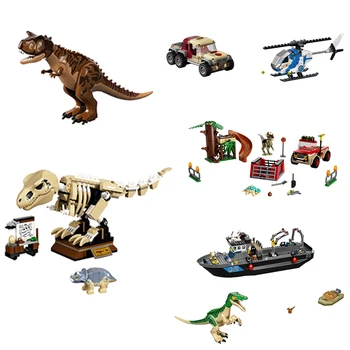 Jurassic Serisi Dünya Dinozor Ejderha Parkı Erkek çocuk oyuncakları Dinozor Film Yapı Taşları Dinozor Oyuncaklar Tuğla çocuklar için doğum günü hediyesi 5