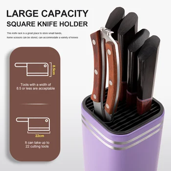 XITUO Yeni Moda Paslanmaz Çelik Kare Bıçak Tutucu için Uygun Mutfak Bıçağı Makas Mutfak Çok Fonksiyonlu Depolama Aracı 4
