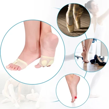 2 adet Ön Ayak Eklemek ayak pedi Kadınlar için Oryantal Bale Dans Ön Ayak Ağrı kesici Çorap Yastık Koruyucu Pençeleri Metatarsal Ayak Pedleri