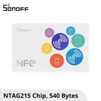SONOFF Akıllı Ev NFC Etiketi 215 Çip 540 Bayt Akıllı Etiketler Otomasyon Kısayolları Tetiklemek İçin Dokunun Akıllı Sahne Uyumlu eWeLink APP 0