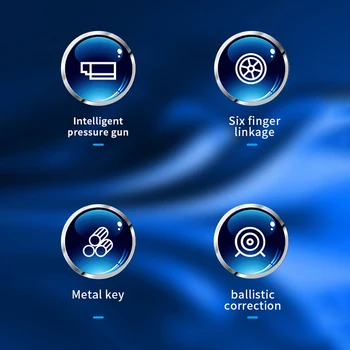 Mobil Oyun 6 Parmak Tetik PUBG için Telefon Oyun Artefakt Denetleyici Gamepad Joystick Amaç Çekim Düğmesi iPhone Android için 1