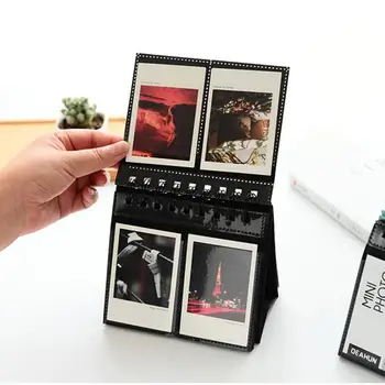 Masa Takvimi Fotoğraf Albümü 3 inç Mini Instax Polaroid Albümü Masa Takvimi 68 Cep Resim saklama kutusu Fotocard Tutucu 2022 2