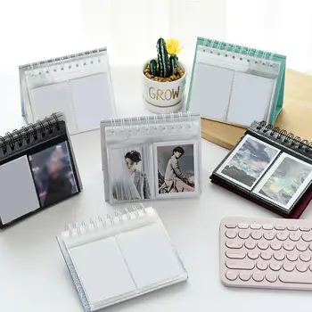 Masa Takvimi Fotoğraf Albümü 3 inç Mini Instax Polaroid Albümü Masa Takvimi 68 Cep Resim saklama kutusu Fotocard Tutucu 2022 5