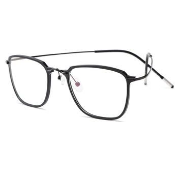 Gmei Optik Ultralight Beta Titanyum Esnek Gözlük Çerçevesi Erkekler Kare Reçete Gözlük Miyopi gözlük çerçeveleri M19003 4