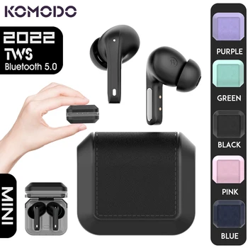 Mini Bluetooth Gerçek kablosuz kulaklık Şarj Kutusu ile Su Geçirmez Kulaklık Ses Kontrolü TWS Kulaklık Handsfree Spor için