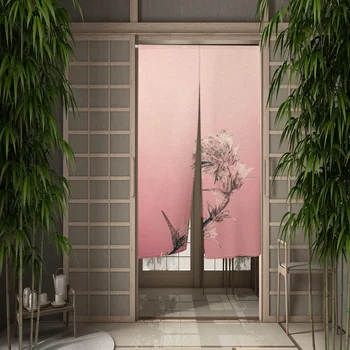 Özelleştirmek Kiraz Çiçeği kapı perdesi Bölme Mutfak Kapı Dekoratif Perdeler Giriş Noren Asılı Yarım perde 0