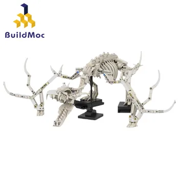 BuildMOC Jurassic Mosasaurus İskelet Ejderha Fosil Yapı Taşları Set 21320 Dinozor Kemik Tuğla çocuklar için oyuncak Çocuk Doğum Günü 2