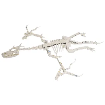 BuildMOC Jurassic Mosasaurus İskelet Ejderha Fosil Yapı Taşları Set 21320 Dinozor Kemik Tuğla çocuklar için oyuncak Çocuk Doğum Günü 5