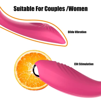 Çift Titreşimli U Şekli Yapay Penis Vibratör Kadınlar için Kablosuz Uzaktan Kumanda Klitoris Stimülatörü Kadın mastürbasyon için seks oyuncakları Çift 0