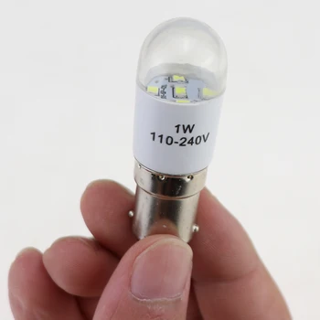 1 Adet LED ampuller Ev dikiş makinesi Lamba Değiştirme 0.7 W 220 Volt Vidalı Tip