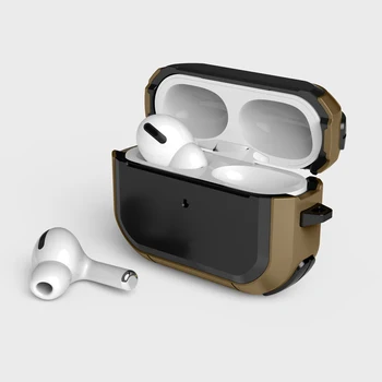 Lüks kulaklık kutusu AirPods için Pro Silikon Zırh Kulaklık / Earpods Durumda Apple AirPods için Pro 3 2 Kapak Darbeye Funda
