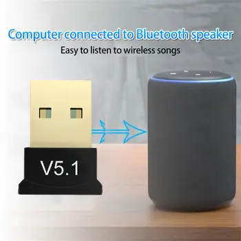 Yeni V5. 1 Kablosuz USB Bluetooth 5.1 Adaptörü Bluetooth Aux Bluetooth Verici Müzik Alıcısı Adaptador PC Laptop için