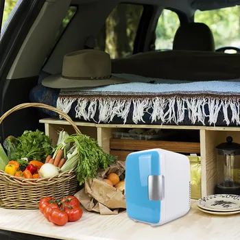 Araba Buzdolabı Mini Buzdolabı Yatak Odası İçin Cilt Bakımı Buzdolabı Taşınabilir Küçük Buzdolabı Ve İsıtıcı Kozmetik Gıdalar İçin 12V Buzdolabı