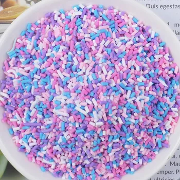 20g Sahte Sprinkles Dekorasyon Balçık Dolgu DIY Aksesuarları Malzemeleri Simülasyon Serpin Şeker Tatlı Çamur Parçacıklar Oyuncak 2