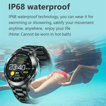 LIGE 2021 Yeni çelik bant dijital saat Erkekler Spor Saatler Elektronik LED Erkek kol saati Erkekler İçin Saat Su Geçirmez Bluetooth Saat