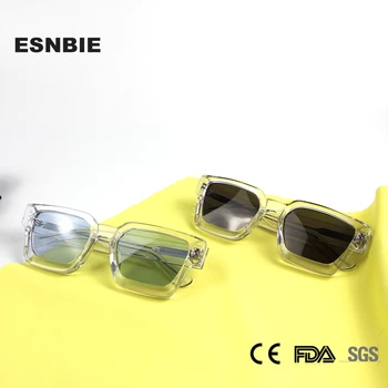 2022 Yüksek Kaliteli Kalın Kristal Asetat Kare Güneş Gözlüğü Kadın sürüş gözlükleri Erkekler Moda Marka Tasarımcısı Oculos De Sol UV400 5