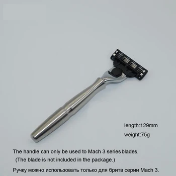 YINTAL 304 Paslanmaz Çelik Güvenlik Jilet Kolu Erkekler Tıraş Kartuşu Jilet Saf Metal Değiştirilebilir tıraş bıçağı Tutucu