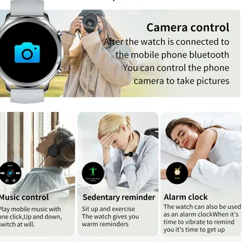 ChıBear Bluetooth Çağrı Akıllı izle Kadınlar AMOLED 360 * 360 HD Renkli Ekran Çok Spor Modu Su Geçirmez 2022 Yeni Bayanlar Smartwatch