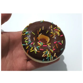 6 adet Yumuşak Yapay Sahte Ekmek Donuts Donuts Stres giderici Oyuncak Sıkmak Oyuncaklar Simülasyon Kek Modeli Düğün Dekorasyon