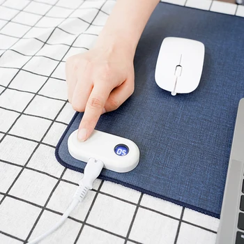 Akıllı Isıtmalı Elektrikli isıtma pedi Ofis Masaüstü isıtma pedi Isınma Masa Mat Mouse Pad Kış Şekerleme el ısıtıcı Ev için 4