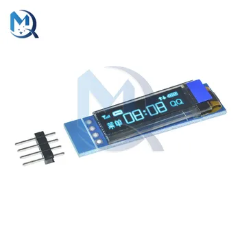 4PİN 0.91 inç IIC I2C OLED Modülü Mavi Beyaz Renk 128X32 Çözünürlük OLED LCD LED Ekran Modülü Sürücüsü Arduino için 0