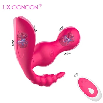 Giyilebilir Külot Yapay Penis Vibratörler Kadınlar için Masturbator G Noktası Klitoris Stimülatörü Kablosuz Uzaktan Vibratör Yetişkin Seks Oyuncakları
