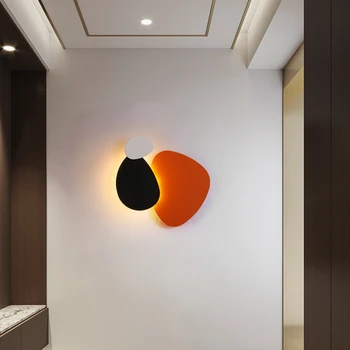Yaratıcı kişilik sanat duvar lambası yatak odası başucu lambası tasarımcı sundurma koridor merdiven dekoratif duvar lambası 0