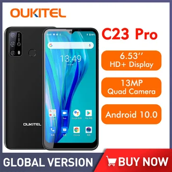 Oukıtel C23 Pro Smartphone Android 6.53 inç 5000mah 4g Lte Akıllı Telefonlar Ucuz Cep Telefonu 8pm / 13pm Kamera Akıllı Telefon 2