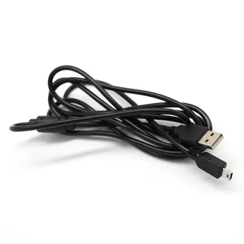 Siyah USB 2.0 5-Pin veri şarj aleti kablosu için Ps3 Oyun Kablosuz Denetleyici Bağlayın Bilgisayar Oyun Ve Şarj 1.8 M