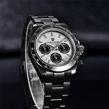 2021 PAGANI Tasarım Yeni erkek quartz saat Üst Marka Safir Lüks İzle Paslanmaz Çelik Su Geçirmez Chronograph Reloj Hombre 5