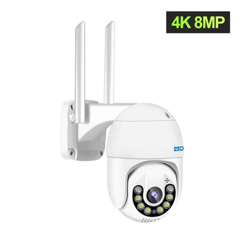 ESCAM QF800 4K HD 8MP ICSEE APP Tam Renkli Kablosuz PTZ IP Dome Kamera AI İnsansı Hareket Algılama İnterkom CCTV bebek izleme monitörü 4