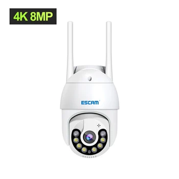 ESCAM QF800 4K HD 8MP ICSEE APP Tam Renkli Kablosuz PTZ IP Dome Kamera AI İnsansı Hareket Algılama İnterkom CCTV bebek izleme monitörü 5
