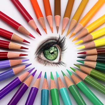 Brutfuner 72 Renkler Profesyonel Suluboya Renkli kalem seti Yağ Renkleri kalem seti Beraberlik Boyama Okul Sanat Malzemeleri